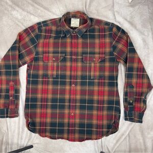 J. Crew Plaid Flannel Workshirt - Men’s Large